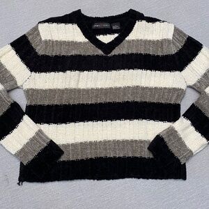 Plush Chenille Striped Sweater